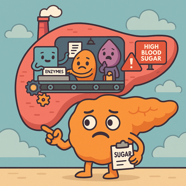 🩺 Behind the Scenes of Digestion: The Power and Problems of the Pancreas